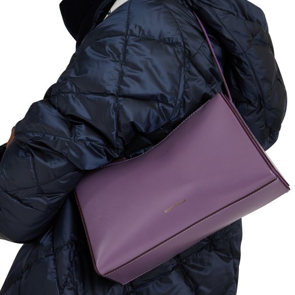 Manu Atelier Gorgeous Full Size Prism Bag Purple NWT - Picture 6 of 10